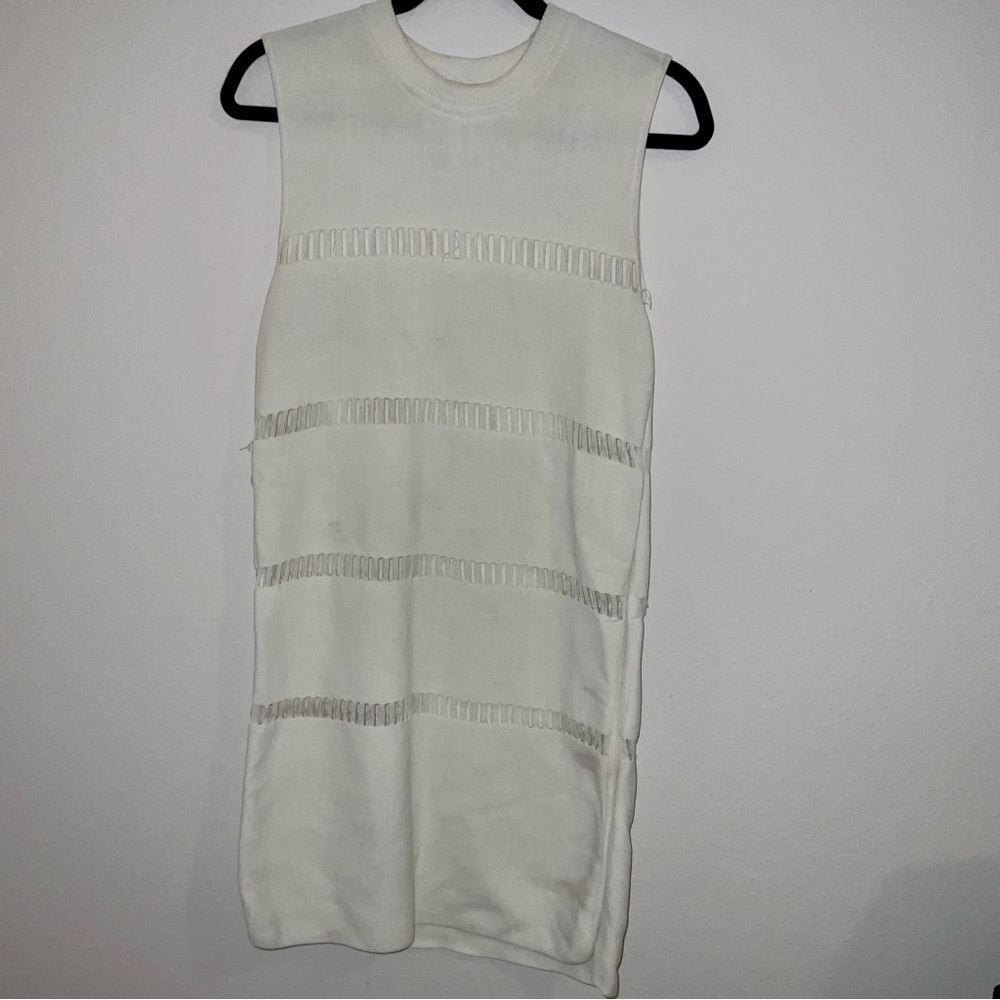Alexander Wang Ivory Vintage Sleeveless Dress Sz S